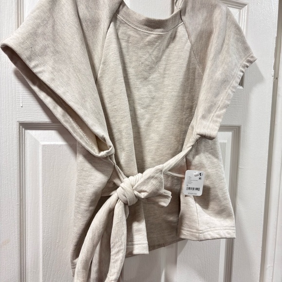 Oatmeal Heather FREE PEOPLE shirt - Picture 3 of 10